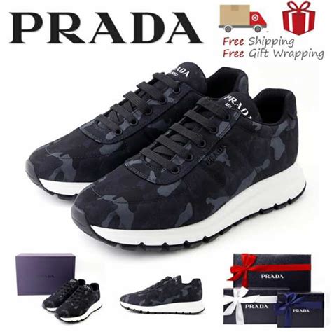 prada 4e3476|Prada Men's 4E3476 O0Z F0308 Leather Sneaker .